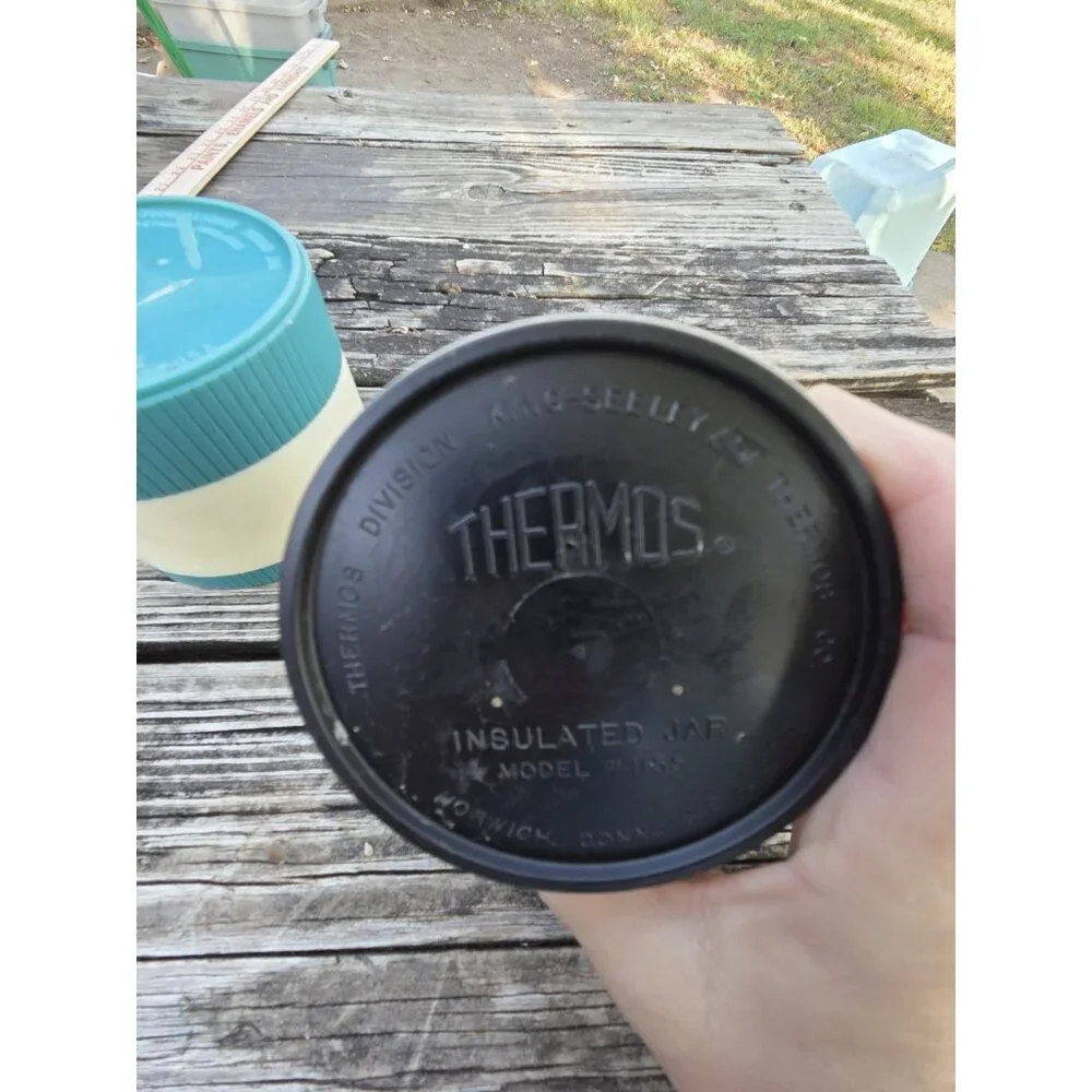 Pair Vintage Aladdin Thermo Jar‎ Model #7000 Thermos Insulated Model #1155
